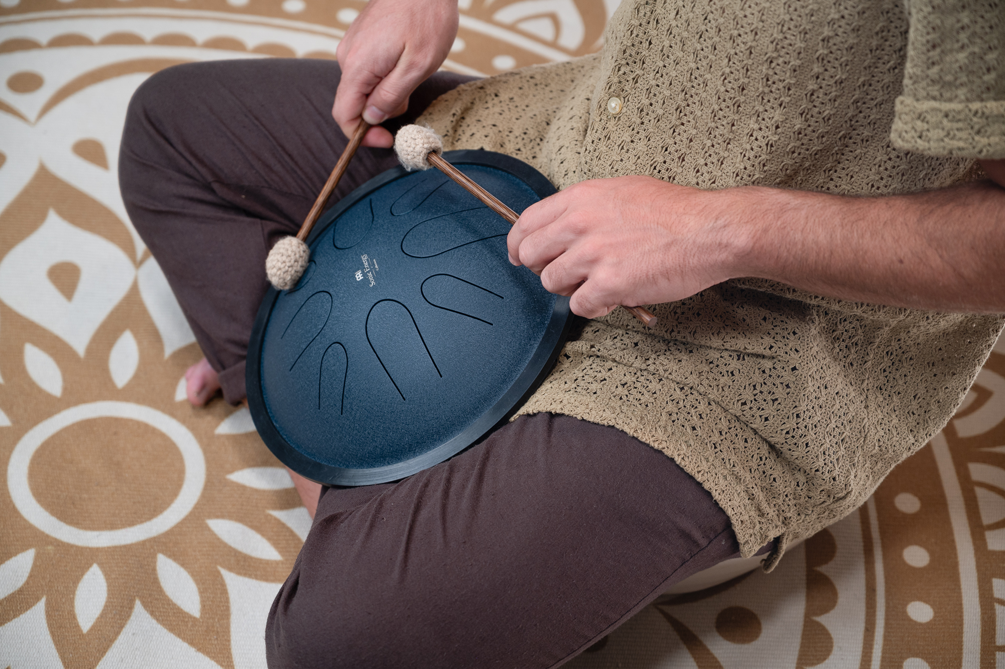 CSTD2NB Compact Steel Tongue Drum C Moll Marineblau 10"